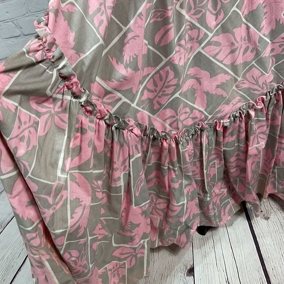 Vintage Hilo Hattie's Hawaiian Duster Aloha Maxi Tiki Dress Size L - Picture 5 of 14